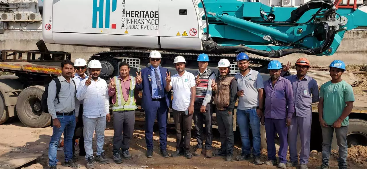 Image of construction engineers overseeing project activity on site